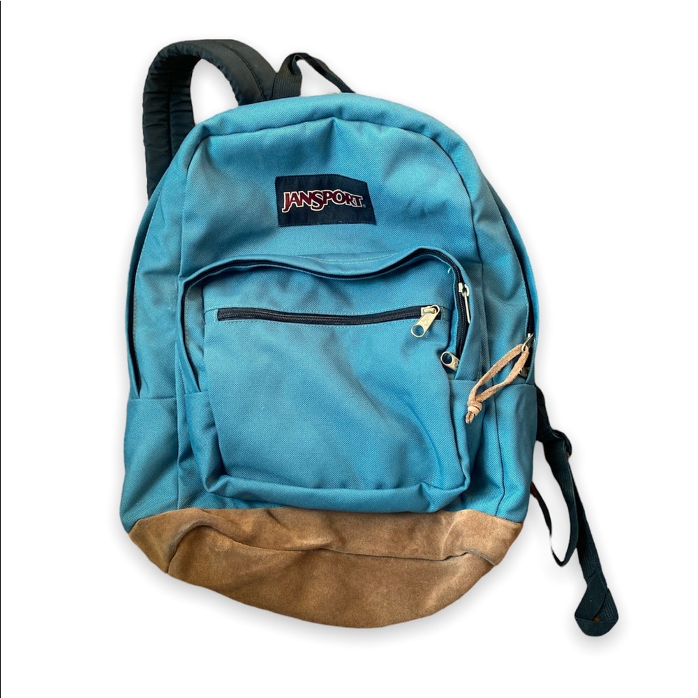 Jansport Originals Backpack with Suede Bottom (teal)